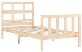 Cama sem colchão 90x200 cm madeira de pinho maciça