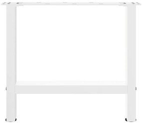 Pés para mesa de centro , brancos, 2 peças, 50x (42-43) cm, aço