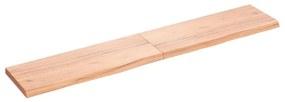vidaXL Prateleira de parede 160x30x(2-4) cm carvalho tratado castanho
