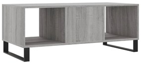 Mesa de centro 102x50x40cm derivados de madeira cinzento sonoma