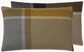 Capa de almofada reversível em lã de alpaca Manhattan