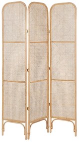 Biombo com 3 painéis em rattan natural 105 x 180 cm POTENZA Beliani