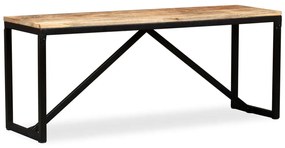 Banco em madeira de mangueira maciça 110x35x45 cm