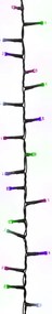 Cordão de luzes compacto 3000 luzes LED 65m PVC pastel multicor