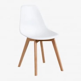 Pack de 4 Cadeiras de Jantar Scand Nordic Branco - Sklum