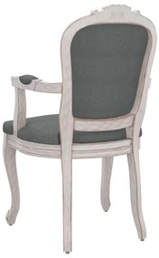 Cadeiras de jantar 2pcs 62x59,5x100,5 cm tecido cinzento-escuro