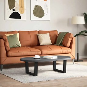Pés para mesa de centro em V, 2 peças, preto, 60x(30-31,3) cm, aço