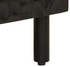 Armário para lavatório 62x33x58 cm mangueira maciça preto