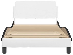 Estrutura cama c/ cabeceira 100x200 cm couro artificial