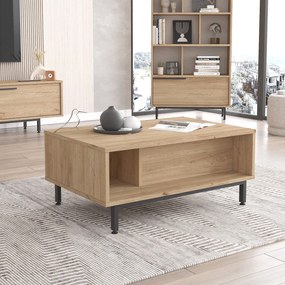 Mesa de Centro ON2 – Nogal – 90 cm x 37,6 cm x 60 cm