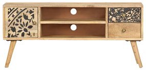 Móvel de TV 100x30x45 cm madeira de mangueira maciça