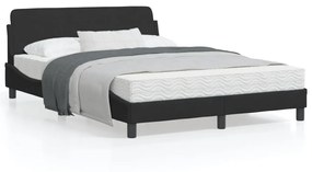 vidaXL Estrutura de cama sem colchão 140x190 cm veludo preto
