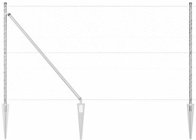 Cerca Hexagonal vidaXL 1.4x25 m Aço Galvanizado