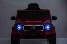 Carro elétrico Crianças 3 a 7 anos Mercedes-Benz 12V G580 Bateria Lìtio, controlo Remoto Vermelho