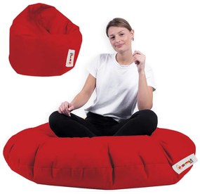 Pufe Iyzi 100 – Vermelho – 100x100x65 cm | Tribo Home