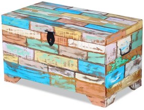 Arca de arrumação em madeira reciclada maciça