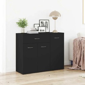 Aparador 88x30x70 cm contraplacado preto