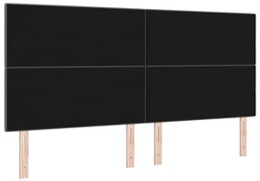Cabeceira LED Cinza Escuro 100 cm em Tecido