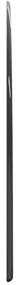 Placa de vidro semicircular para lareira 1200x500 mm