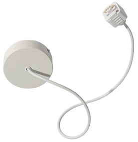 Fonte de alimentação com placa de montagem redonda para trilho monofásico branco - Iconic