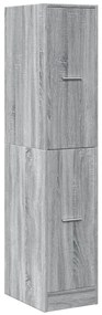 Armário boticário 30x41x144,5cm derivados madeira cinzento sonoma
