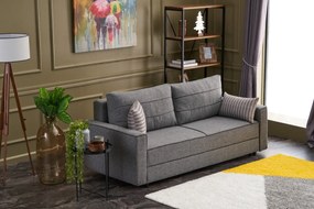Sofá-Cama de 3 Lugares Ece – Cinzento – 215 cm x 88 cm x 90 cm