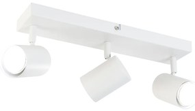 LED Candeeiro de teto inteligente branco retangular com 3 GU10 Wi-Fi - Jeana Moderno