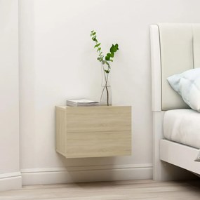 vidaXL Mesa de cabeceira 40x30x30 cm contraplacado carvalho sonoma