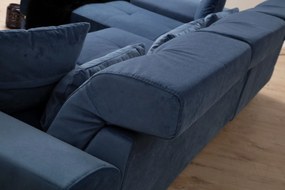 Sofá de Canto Frido – Azul Marinho – 190 cm x 304 cm