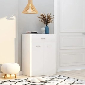 vidaXL Armário para sapatos 60x35x84 cm derivados de madeira branco