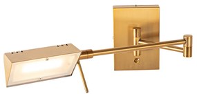 Candeeiro de parede design bronze com LED regulável - Notia Design