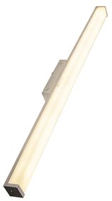 LED Candeeiro de parede de banheiro moderno aço 92 cm IP44 - Cascada Moderno