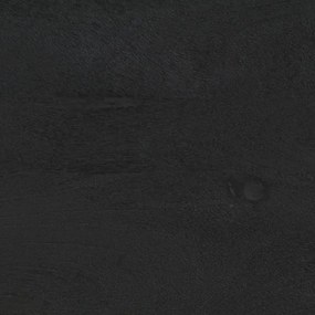 Mesa de cabeceira 40x33x46 cm madeira de mangueira maciça preto