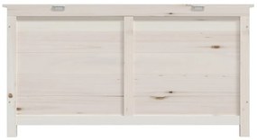 Caixa p/ almofadões de exterior 100x50x56cm abeto maciço branco