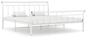 325049 vidaXL Estrutura de cama 200x200 cm metal branco