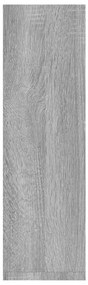Prateleiras parede 2 pcs derivados madeira 50x15x50 cm cinza