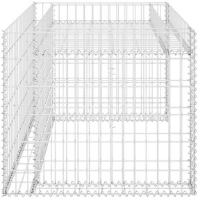 Abrigo p/ corta-relva com divisão elevada fio aço 110x80x60 cm