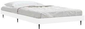 Estrutura de cama 90x190 cm derivados de madeira branco