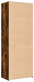 Armário alto 70x41x185 cm derivados de madeira carvalho fumado