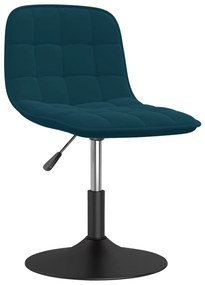 vidaXL Banco de bar veludo azul