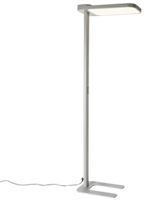 Candeeiro de pé de luz diurna cinzento quadrado com LED e regulador de intensidade - Guzo Moderno