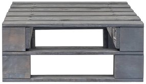 Otomano de paletes para jardim pinho impregnado cinzento