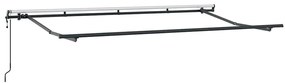 Toldo Retrátil Creme Antracite Castanho 400 x 200 cm