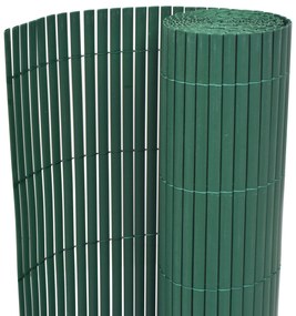 vidaXL Cerca de Jardim dupla face Verde 1,5x3 m PVC