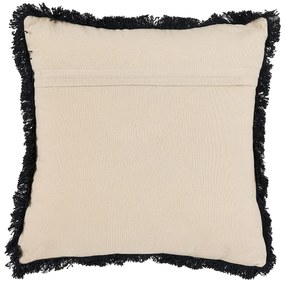 Conjunto de 2 almofadas decorativas com franjas e motivo de ovelha 45 x 45 cm BANNU Beliani