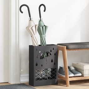 Suporte para Guarda-Chuva Preto Metal Médio