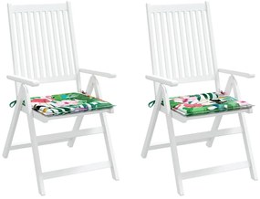 Almofadões p/ cadeira 2pcs 40x40x4cm tecido multicor