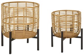 P/PAR POTES RATTAN CM Ø 41X47-33X39