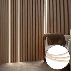 Fita LED Inteligente 483cm Regulável em Kelvin - Painel de Parede Acústico