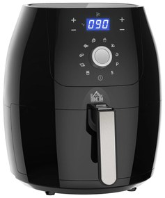 Fritadeira sem Azeite 5,5L Fritadeira de Ar 17000W com Tela Tátil 8 Programas Temporizador Temperatura Ajustável e Desligamento Automático 41x33x37cm